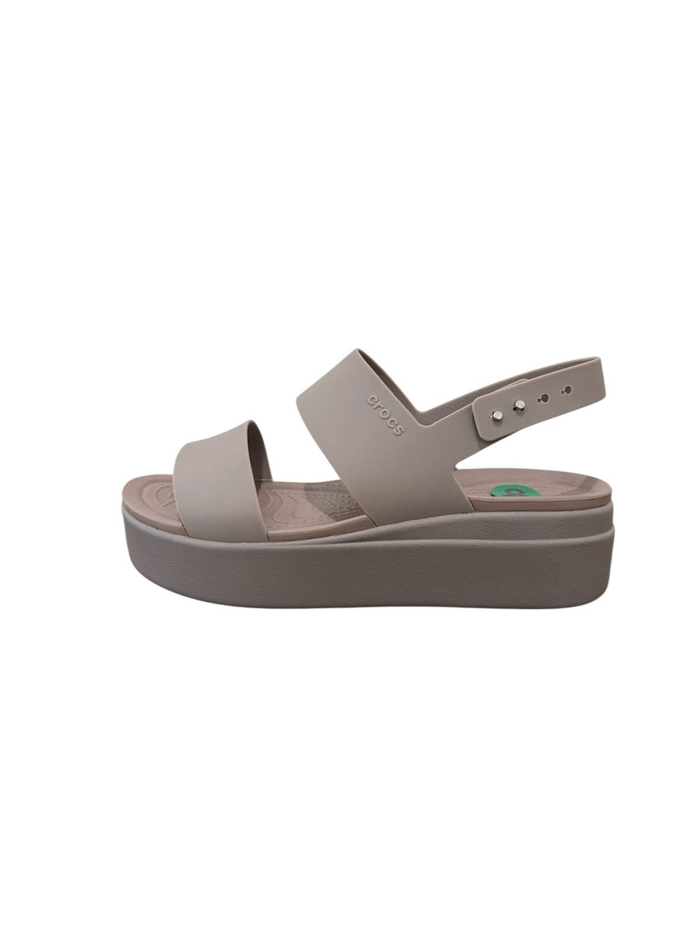CROCS Women’s Platform Slingback Sandal in Taupe